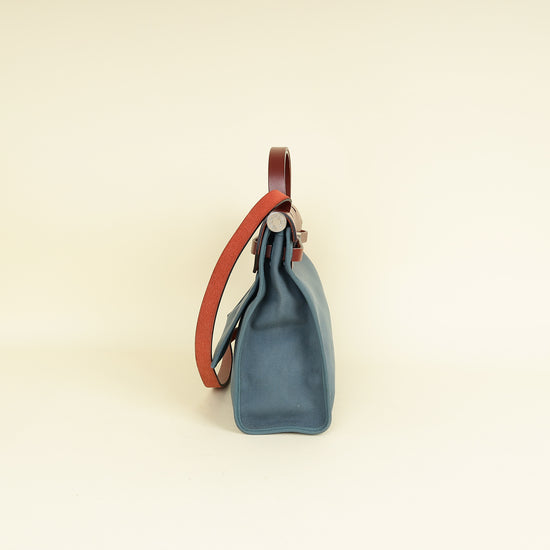 Hermes Bicolor Herbag Zip 31 Sellier Toile Vache Hunter Bag