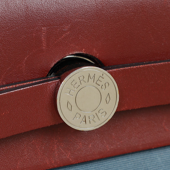 Hermes Bicolor Herbag Zip 31 Sellier Toile Vache Hunter Bag