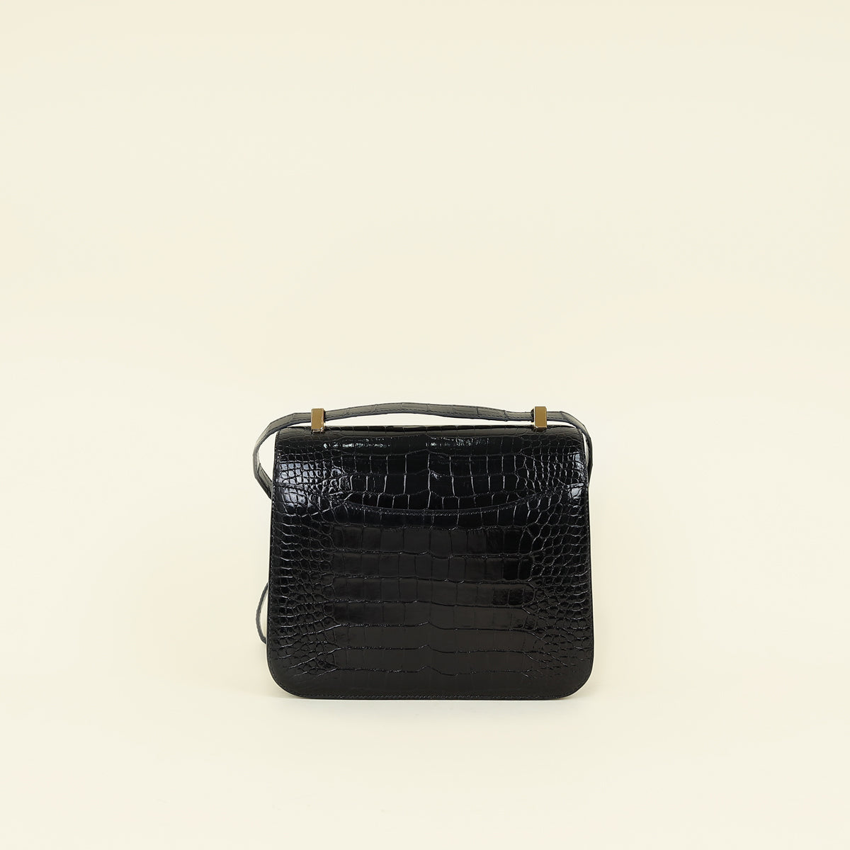 Hermes Noir Verso Shiny Alligator Constance 24 Bag — image 3 of 14