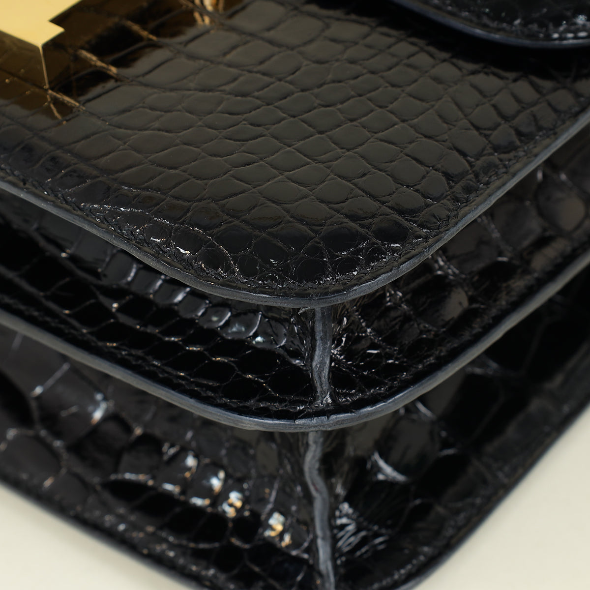 Hermes Noir Verso Shiny Alligator Constance 24 Bag — image 5 of 14