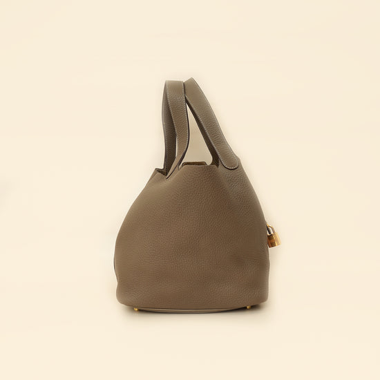 Hermes Etoupe Picotin Lock 22 Bag-Hermes-THE CLOSET