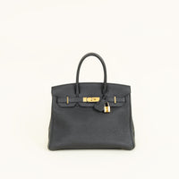 Hermes Noir Birkin 30 Bag