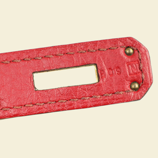 Hermes Rouge Venetian Birkin 35 Bag