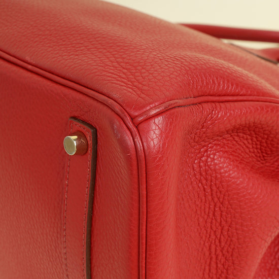 Hermes Rouge Venetian Birkin 35 Bag