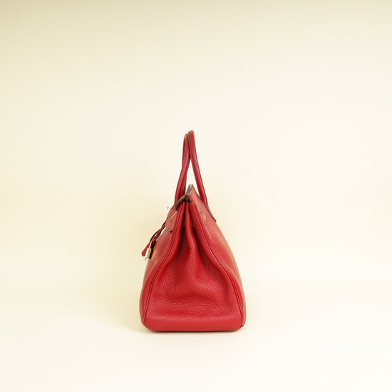 Hermes Rouge Venetian Birkin 35 Bag