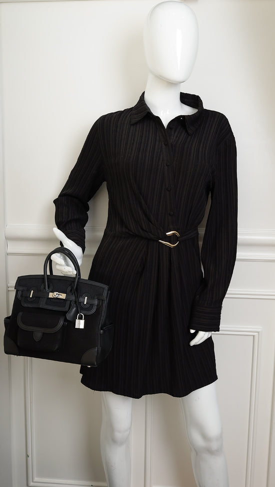 Hermes Noir Cargo Birkin 25 Bag-Hermes-THE CLOSET