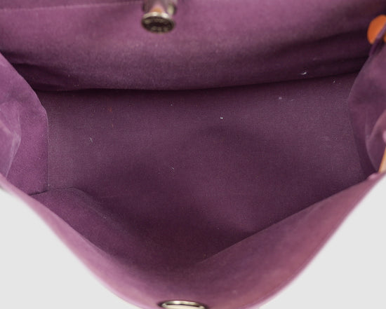 Hermes Bicolor Vache Hunter Toile Sellier Herbag GM Bag-Hermes-THE CLOSET