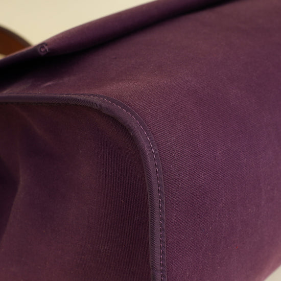 Hermes Bicolor Vache Hunter Toile Sellier Herbag GM Bag-Hermes-THE CLOSET