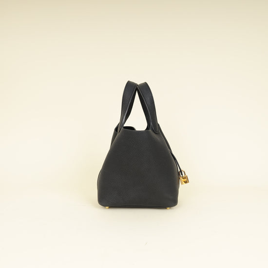 Hermes Noir Picotin Lock 18 Barenbia Faubourg Bag-Hermes-THE CLOSET