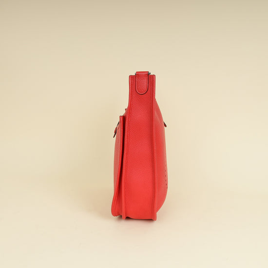 Hermes Vermillion Evelyne III PM Bag-Hermes-THE CLOSET