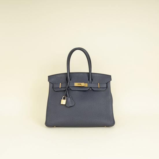 Hermes Belu Nuit Birkin 30 Bag