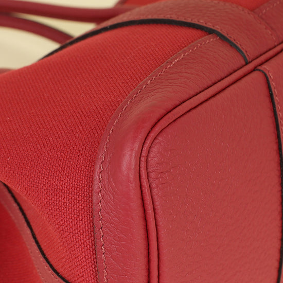 Hermes Rouge H Garden Party TPM 30 Bag