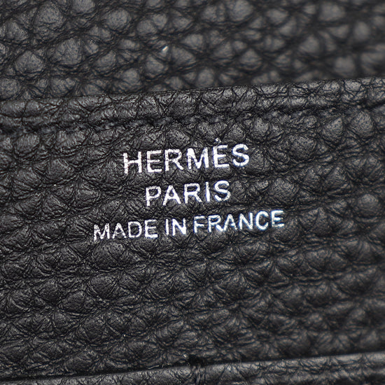 Hermes Noir Dogon Duo Wallet