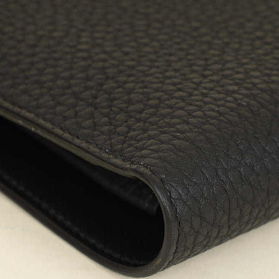 Hermes Noir Dogon Duo Wallet