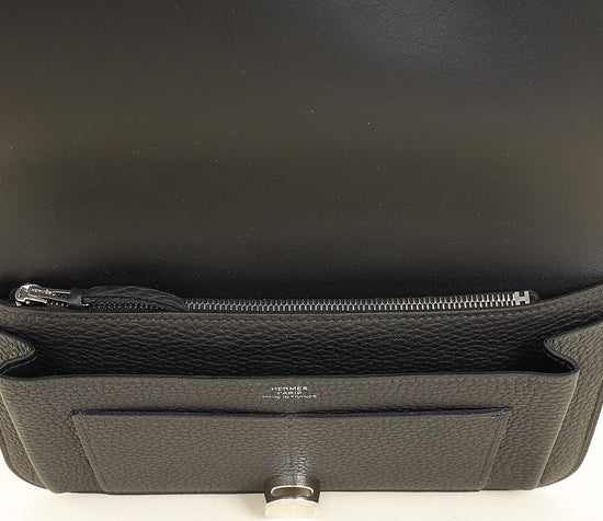 Hermes Noir Dogon Duo Wallet
