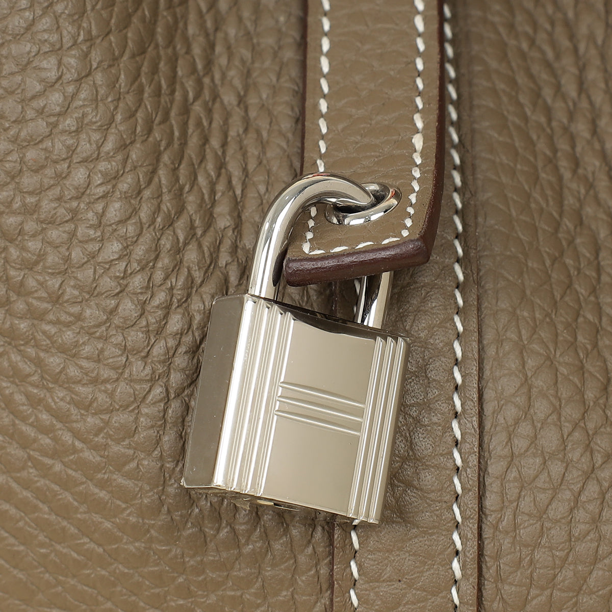 Hermes Etoupe Picotin Lock 22 Bag W/ Twily