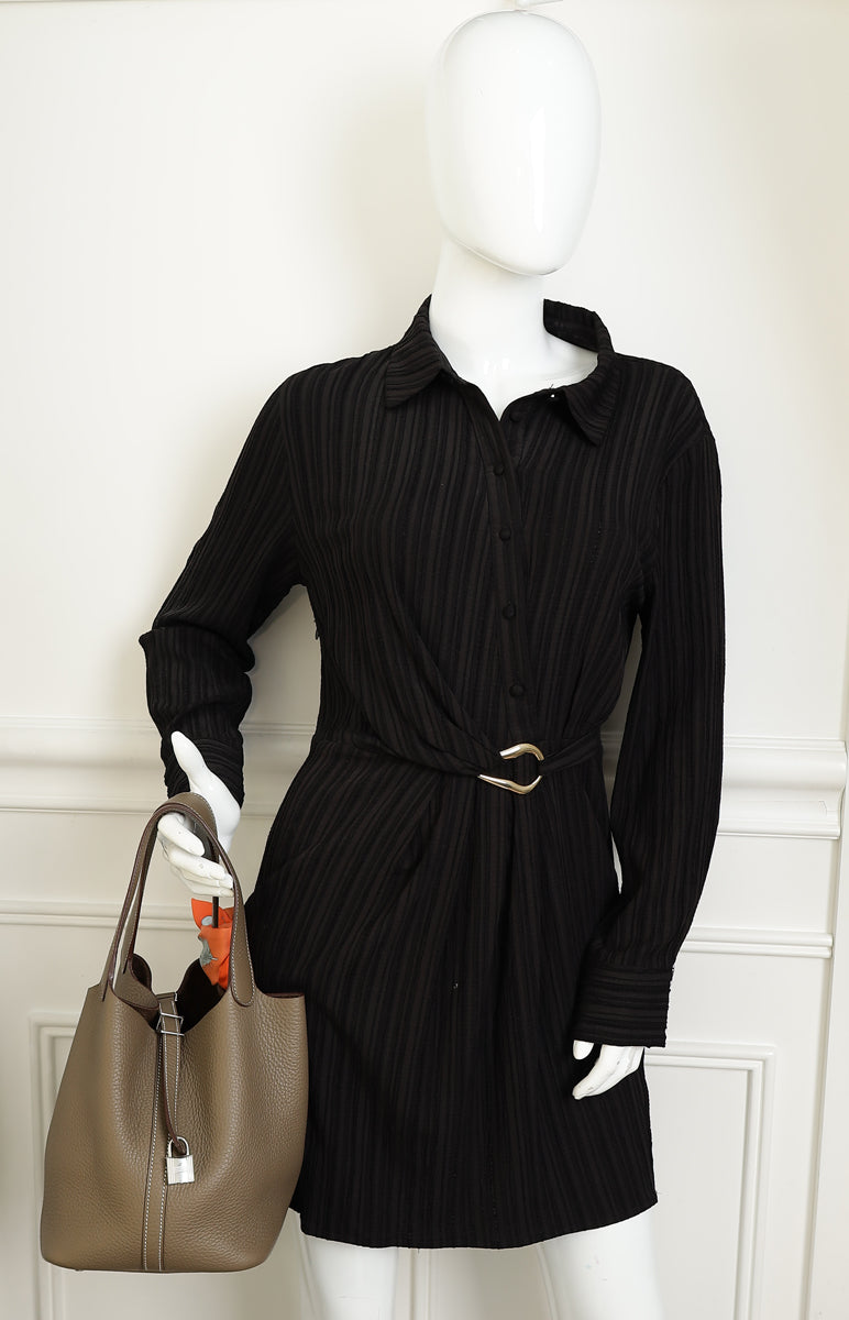 Hermes Etoupe Picotin Lock 22 Bag W/ Twily