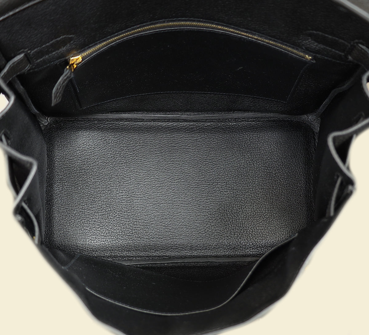 Hermes Noir Retourne Birkin 30 Bag