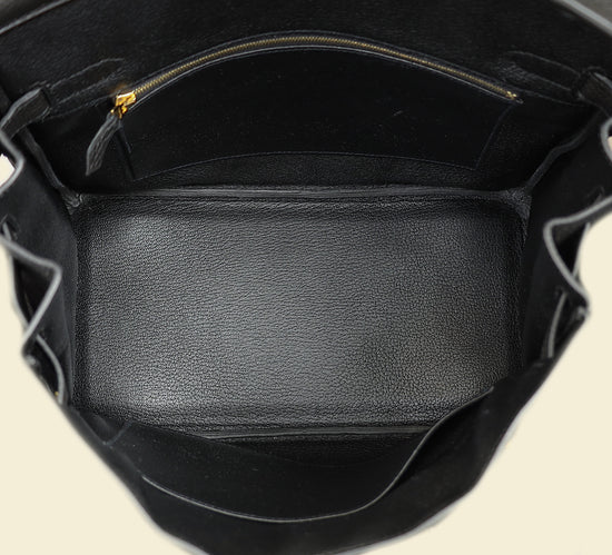 Hermes Noir Retourne Birkin 30 Bag