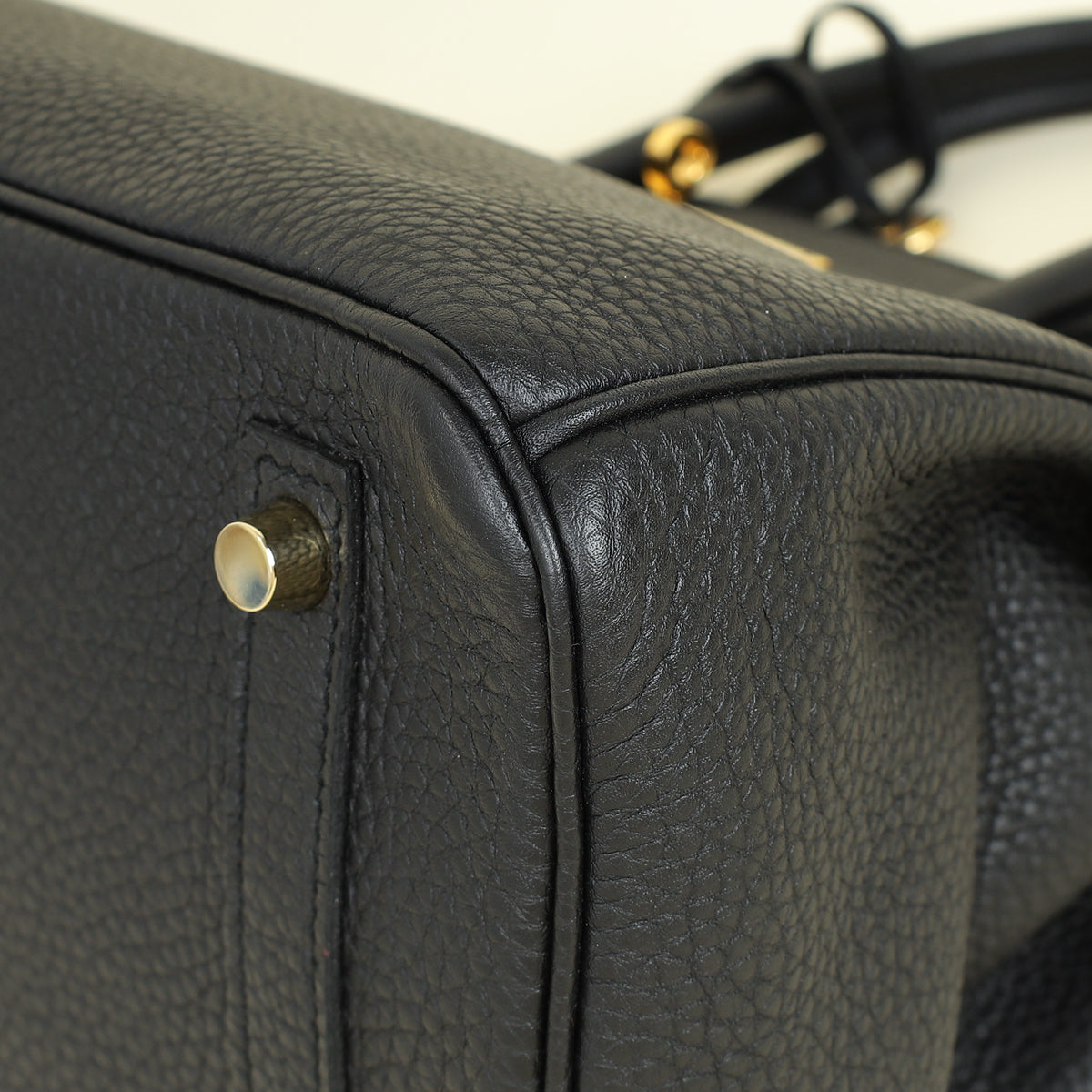 Hermes Noir Retourne Birkin 30 Bag
