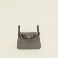 Hermes Gris Etain Lindy 26 Bag