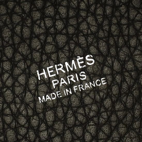 Hermes Noir Picotin Lock 22 Bag