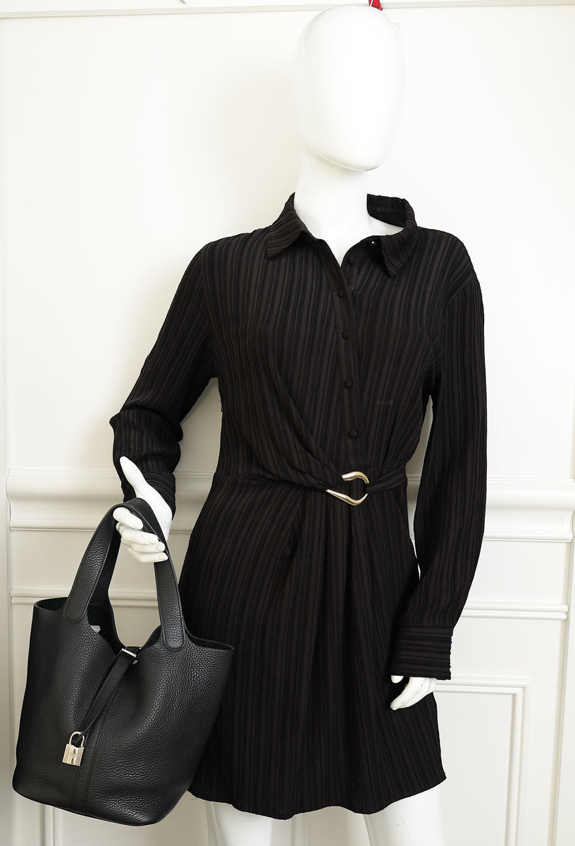Hermes Noir Picotin Lock 22 Bag