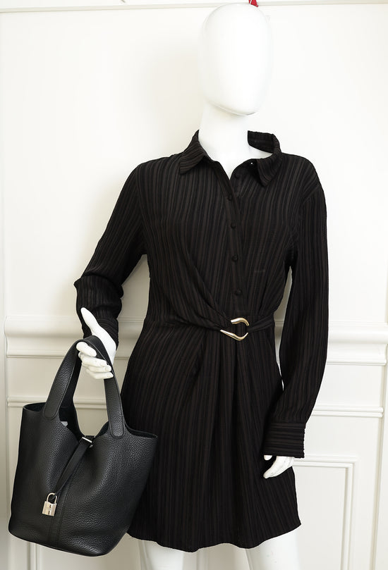 Hermes Noir Picotin Lock 22 Bag