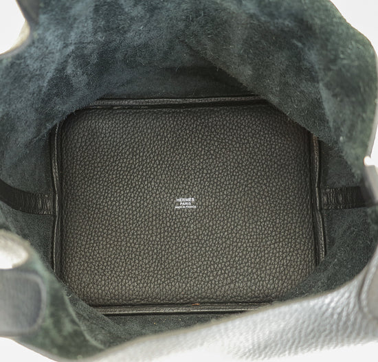 Hermes Noir Picotin Lock 22 Bag