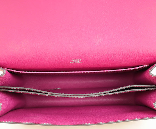 Hermes Rose Pourpre Roulis 23 Bag