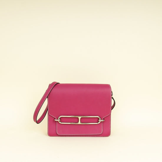 Hermes Rose Pourpre Roulis 23 Bag
