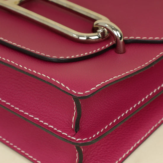 Hermes Rose Pourpre Roulis 23 Bag