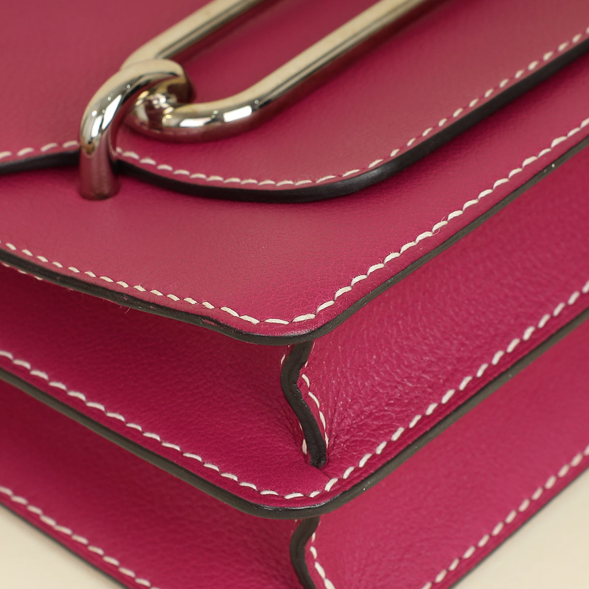 Hermes Rose Pourpre Roulis 23 Bag