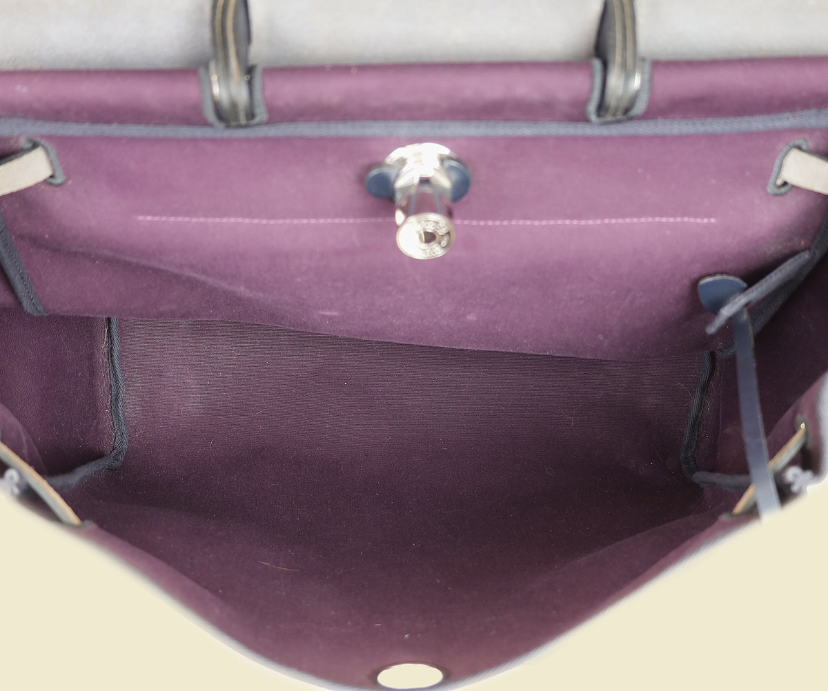 Hermes Bicolor Herbag Messenger 39 Retourne Bag