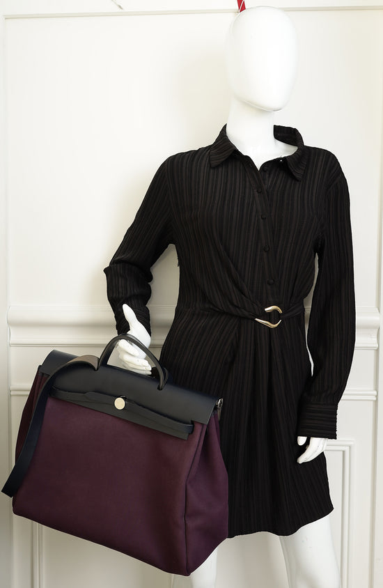 Hermes Bicolor Herbag Messenger 39 Retourne Bag