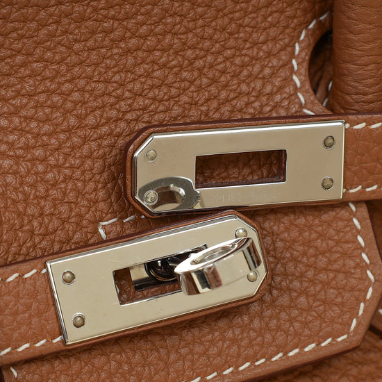Hermes Gold Retourne Birkin 25 Bag