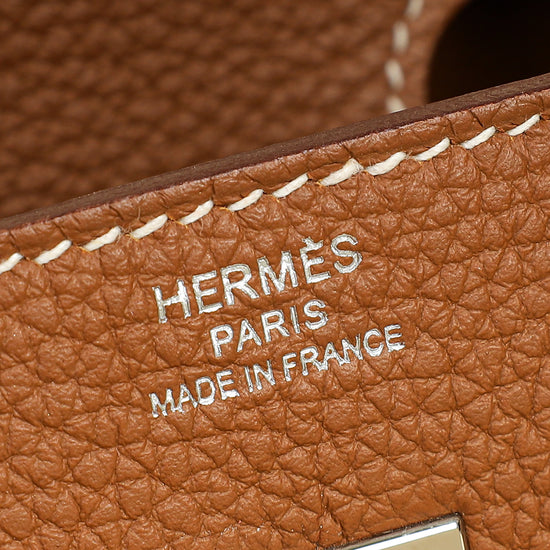 Hermes Gold Retourne Birkin 25 Bag