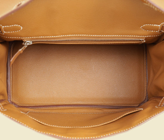 Hermes Gold Retourne Birkin 25 Bag