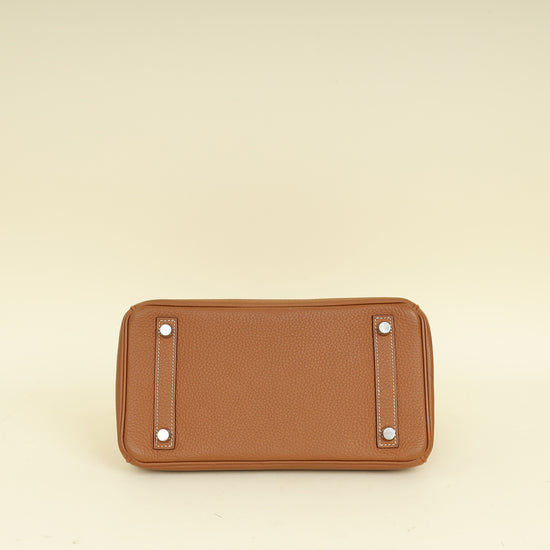 Hermes Gold Retourne Birkin 25 Bag