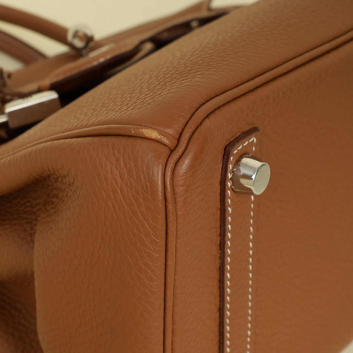 Hermes Gold Retourne Birkin 25 Bag