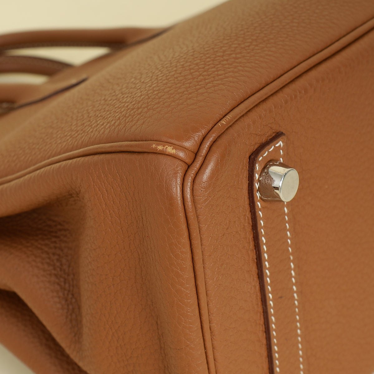 Hermes Gold Retourne Birkin 25 Bag