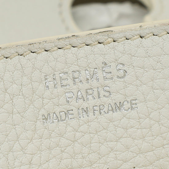 Hermes Blanc Retourne Birkin 35 Bag
