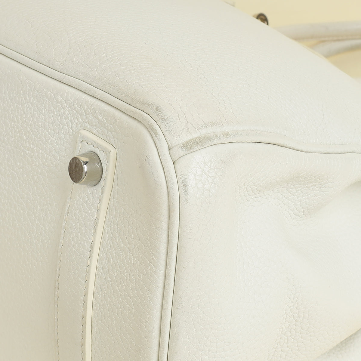 Hermes Blanc Retourne Birkin 35 Bag