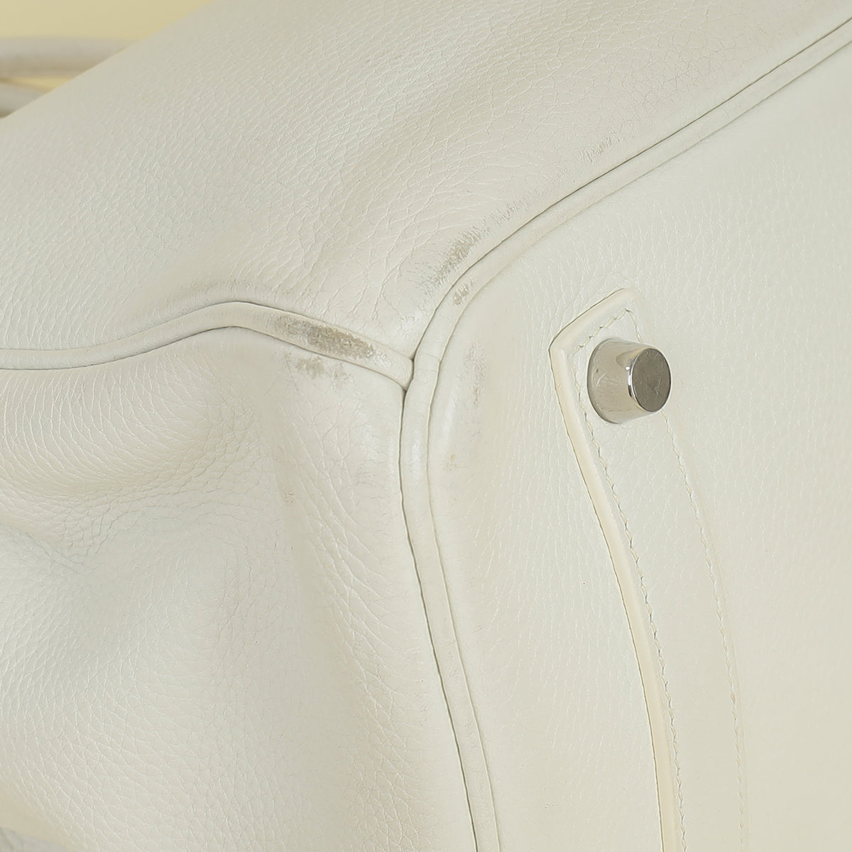 Hermes Blanc Retourne Birkin 35 Bag