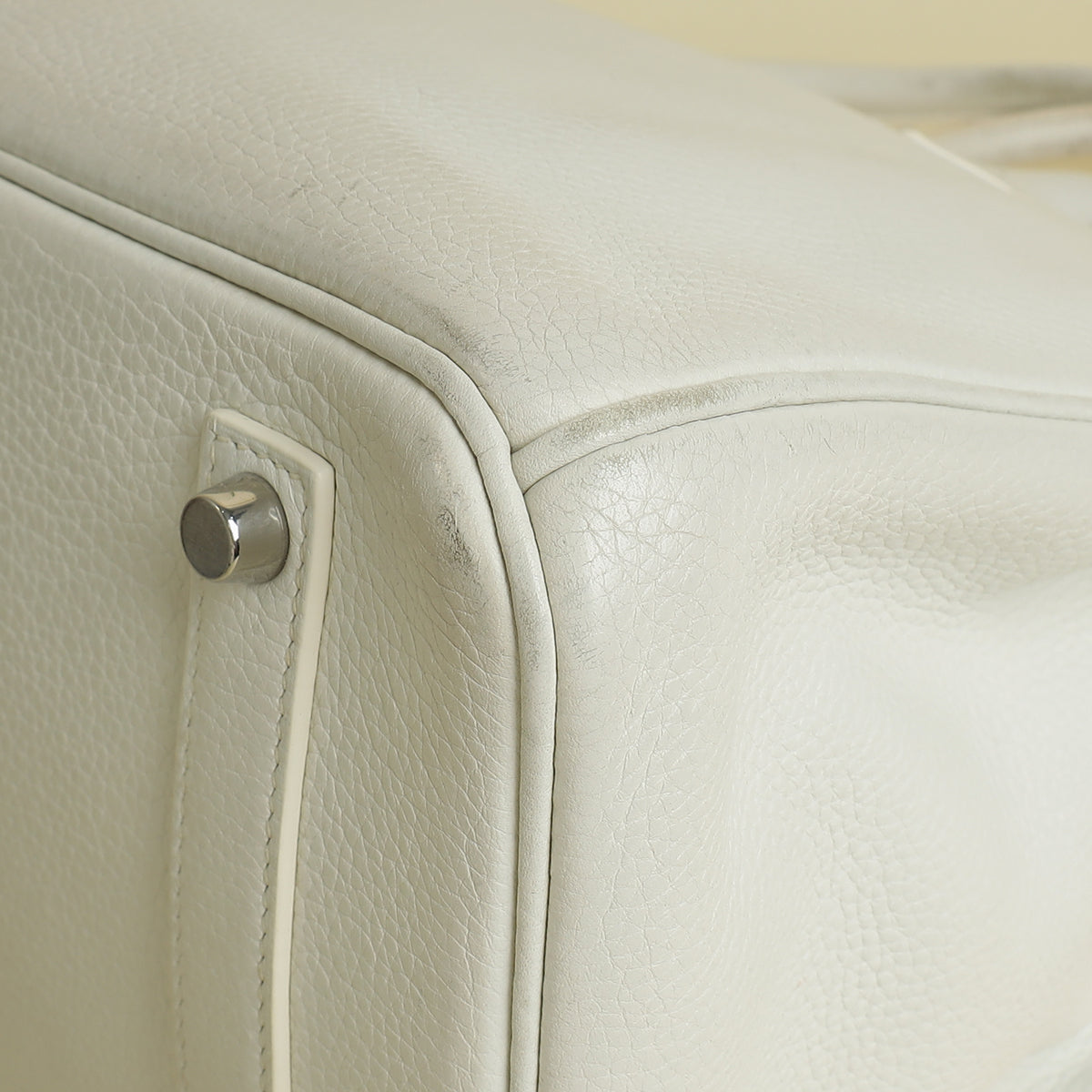 Hermes Blanc Retourne Birkin 35 Bag