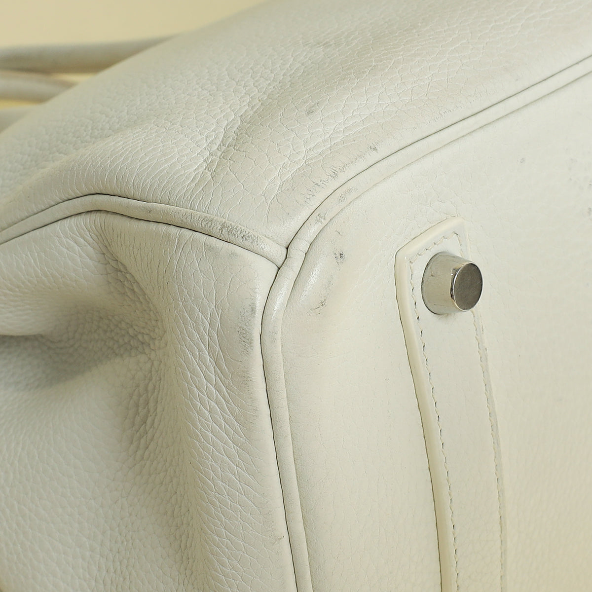 Hermes Blanc Retourne Birkin 35 Bag