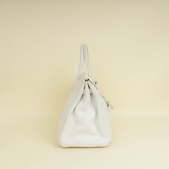 Hermes Blanc Retourne Birkin 35 Bag