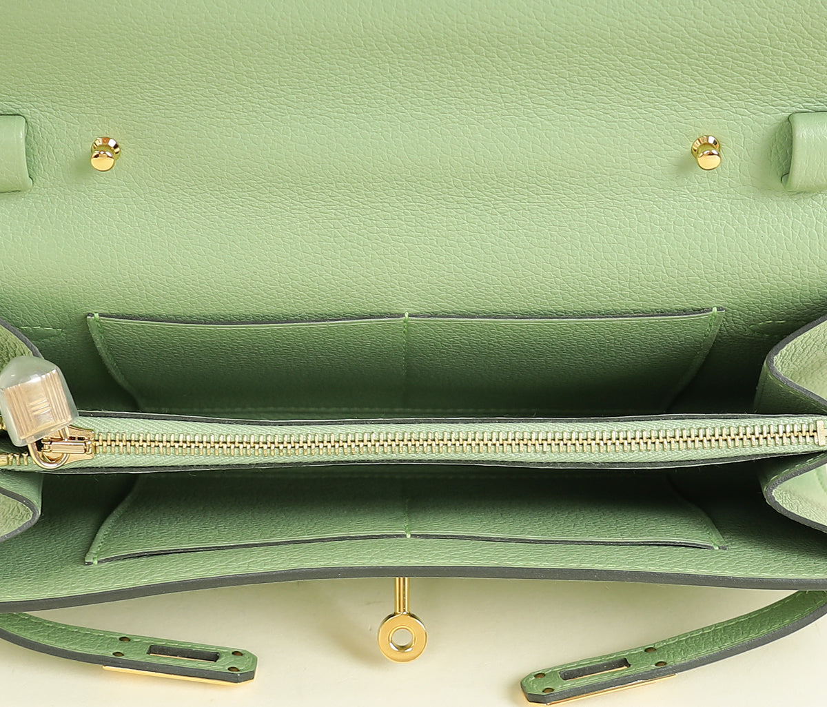 Hermes Vert Crique Kelly To Go Evercolor Wallet