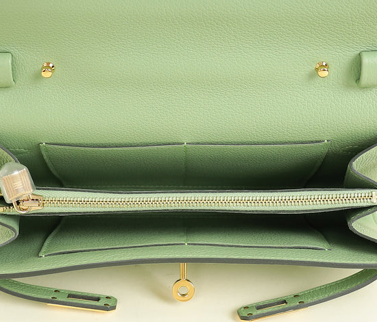 Hermes Vert Crique Kelly To Go Evercolor Wallet