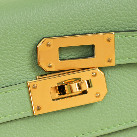 Hermes Vert Crique Kelly To Go Evercolor Wallet